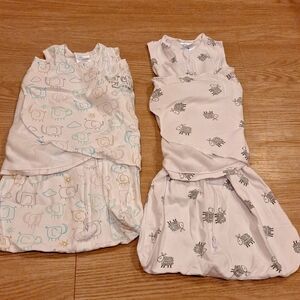 NWOT Halo Sleep Sack Swaddles (2) Newborn & Size Small